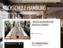 Tablet Screenshot of kochschule-hamburg.de